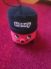 Rare Henry The Hoover Plush Soft Toy. Hanging. Numatic. Red Black. 4"