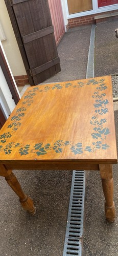 1950 60s table old card - table,