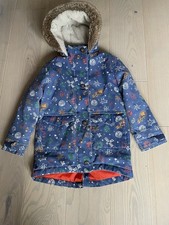 Frugi Girls Boys Blue Parka