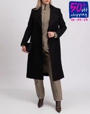 RRP€1322 3.1 PHILLIP LIM Long Coat US2 UK6 IT38 XS Wool Blend Detachable Cuffs