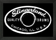 Slingerland Drums Framed Wall