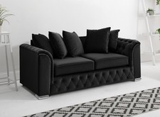 Plush Velvet Sofa Set 3 2