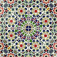 Moroccan Tiles 20x20 Colorful