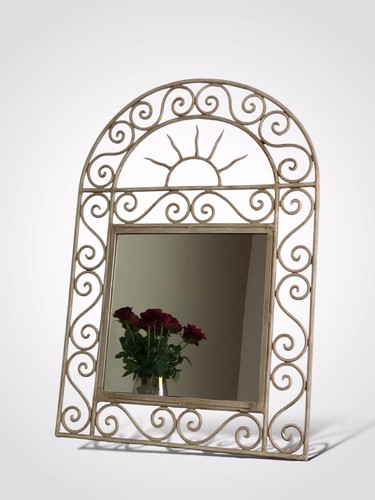 Wall mirror painted wrought - wall,