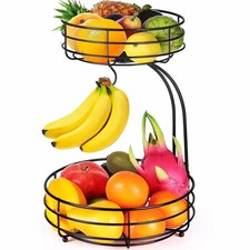 2 TIER FRUIT BASKET WITH