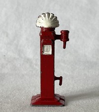 Vintage Dinky ? Shell Petrol Pump - Painted Metal Service Station Toy #44-816