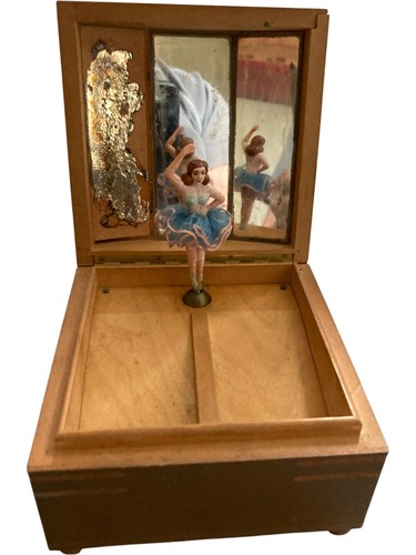 Wooden music box with - box,