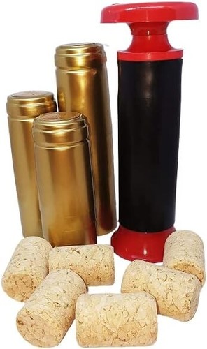 Wine closing kit - wine, corker