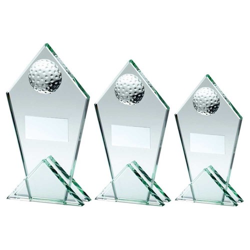 Diamond glass golf - golf, trophy