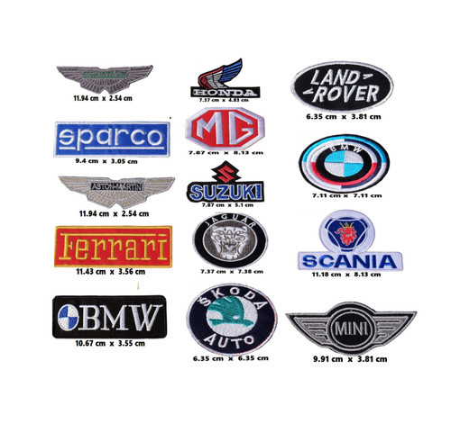 Car brands embroidered patch - car,