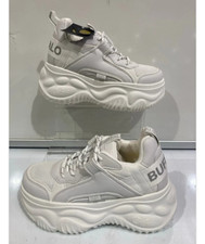 Buffalo Vegan Ladies Classic Chunky Platform shoes white UK 5 EU 38