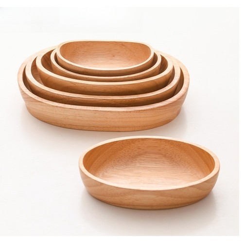Rustic oval wooden bowl for - oval,