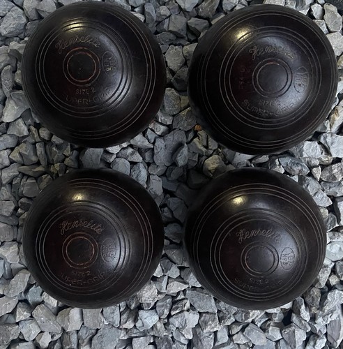 Henselite lawn bowls set 4 - henselite,