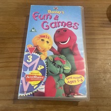 Vintage Barney's Fun & Games VHS 1997 PolyGram Video Children's Classic
