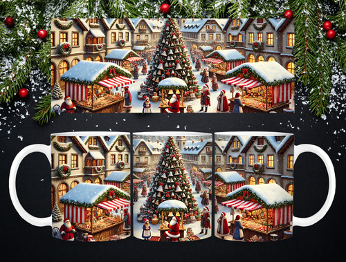 Christmas market mug - market,