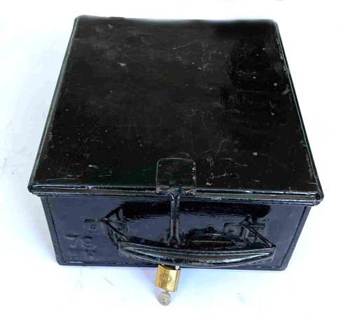Vintage lock box - box, with