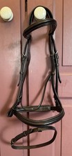 Whitaker Cob Size Brown Snaffle Bridle Good Used Condition