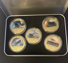 Titanic Commemorative Coins Set with Iron Box