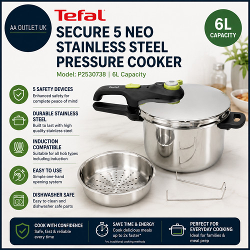 Tefal secure neo stainless - secure, 5