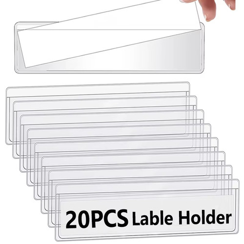 Pcs clear label holders - clear,