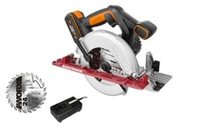 WORX Powershare Cordless Circular Saw EXACTRACK 20V 165mm x1 2.0Ah Battery WX530