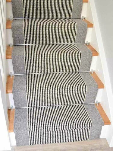 Grey rug stairs runner - rug,