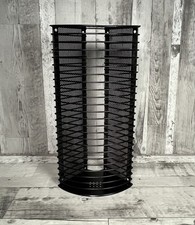 Vintage Black Metal CD Rack