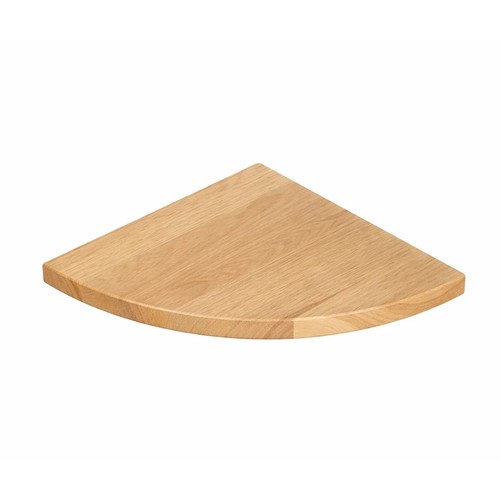 Solid oak corner shelf - shelf, wall