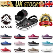 New Unisex Crocs Beach Sandals Crocband Mens Women 13 Color Adults Size-UK
