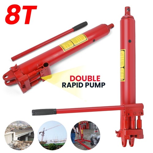 Hydraulic long ram jack - jack, ton