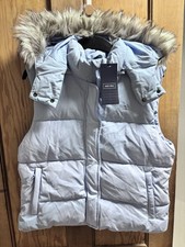 Jack wills sky blue gilet size