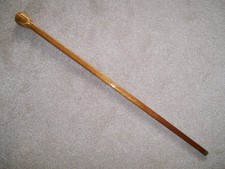 Craftsman Hand Made Marquetry Handle Square Shank Walking Stick VGC 62J