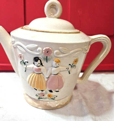 Porcelier teapot dutch girls - teapot,