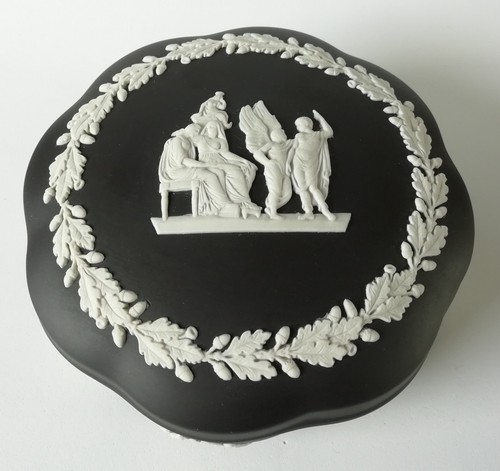 Wedgwood black jasper trinket - wedgwood,