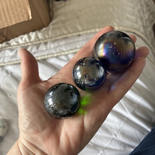 Old marbles over years - old,