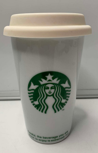 Starbucks white ceramic - starbucks, 6"