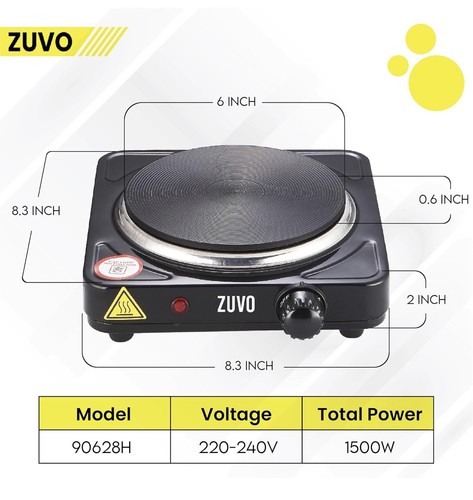 Zuvo single hot plate - zuvo, 1500w