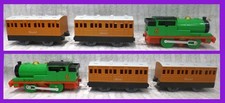 Tomy Trackmaster Thomas and Friends PERCY with Annie & Clarabel Carriages