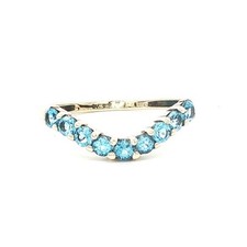 Classic 9ct Gold Blue Topaz
