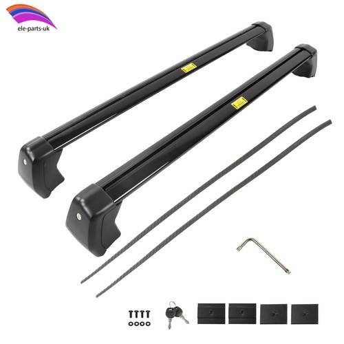Black roof rack - black, cross
