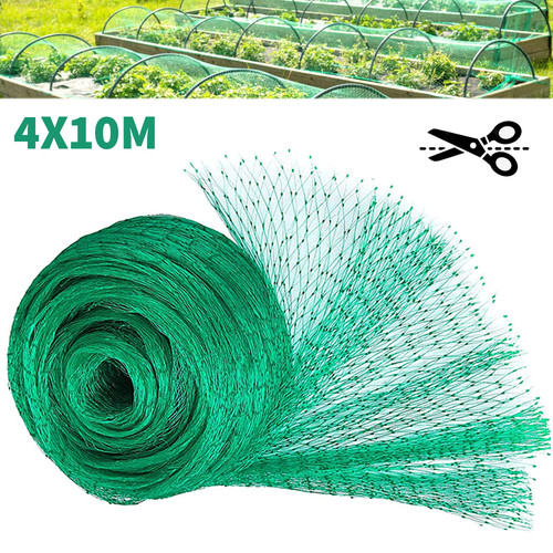 10m green garden netting - 4m,