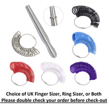 UK Ring Sizer Stick Metal