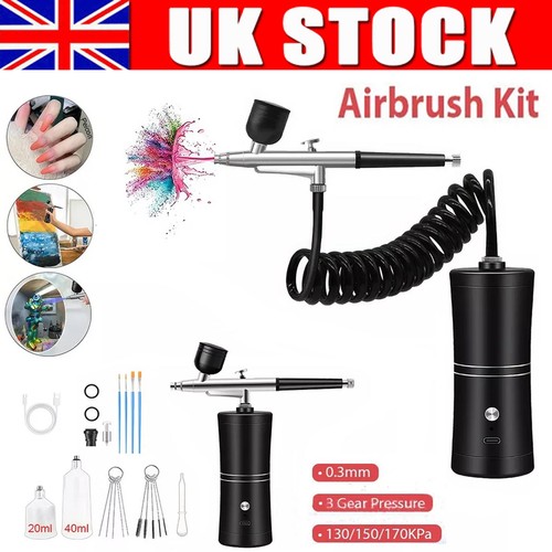 Airbrush with compressor - with,