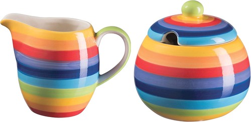 Hand painted rainbow stripe - hand,