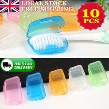 10x Toothbrush Head Covers Portable Travel Camping UK Holder Brush Cap Case Sets