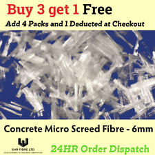 Concrete Fibres 6mm Polypropylene Screed PP Fibres 900g Bags