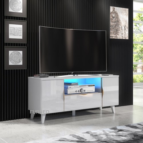 White stand modern - tv,