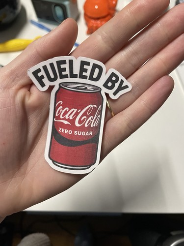 Fueled coke zero sticker - fueled,