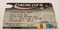 TICKET STUB-WIGAN ATHLETIC V MANCHESTER UNITED-CARLING CUP FINAL 2006