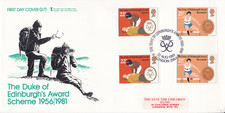 GB 1981 Duke of Edinburgh Award X 2 FDC London SW1 special cancel typed VGC